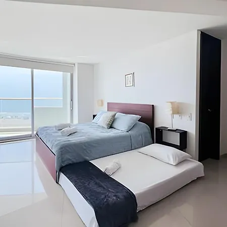 2 Dormitorios Morros. Vista Mar Y Salida Playa Cartagena Exterior photo